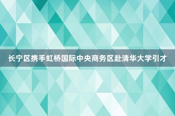 长宁区携手虹桥国际中央商务区赴清华大学引才