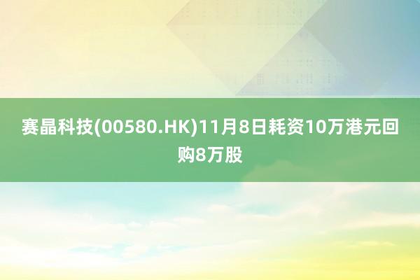 赛晶科技(00580.HK)11月8日耗资10万港元回购8万股